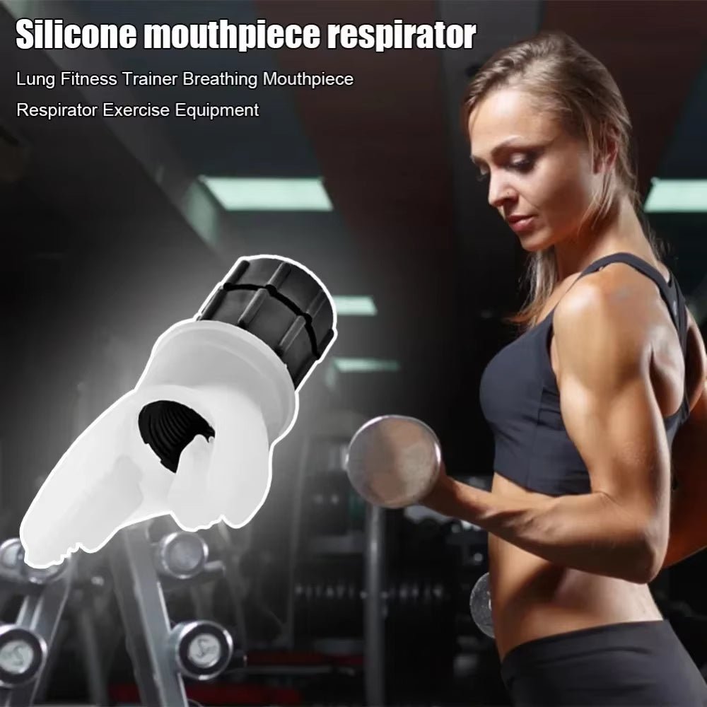 Dispositivo di Allenamento Respiratorio – Trainer Muscolare Polmonare con Boccaglio, Facile da Pulire - Smart Wave store
