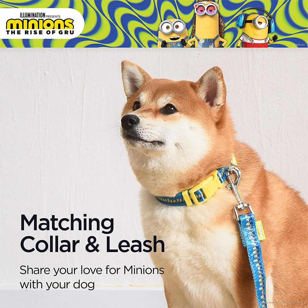 Collare per Cani Ufficiale Minions – Taglia Large, Blu e Giallo, Idea Regalo per Fan di Cattivissimo Me | Licenza Universal Studios - Smart Wave store