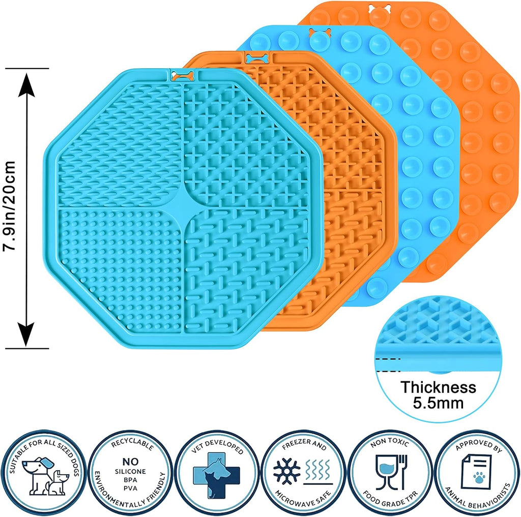 Tappetino da Leccare per Cani e Gatti – Lick Mat con Ventose, Antistress e Anti - Noia, Ideale per Bagno, Grooming, Addestramento e Distrazione - Smart Wave store