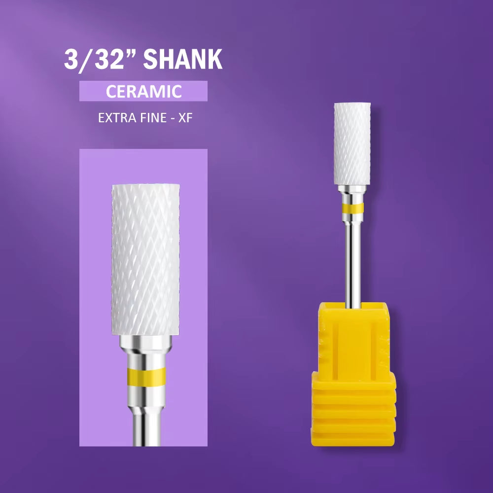 Ceramic Nail Drill Bit Milling Cutter for Manicure Pedicure Nail Files Buffer Nail Art Equipment Accessory
