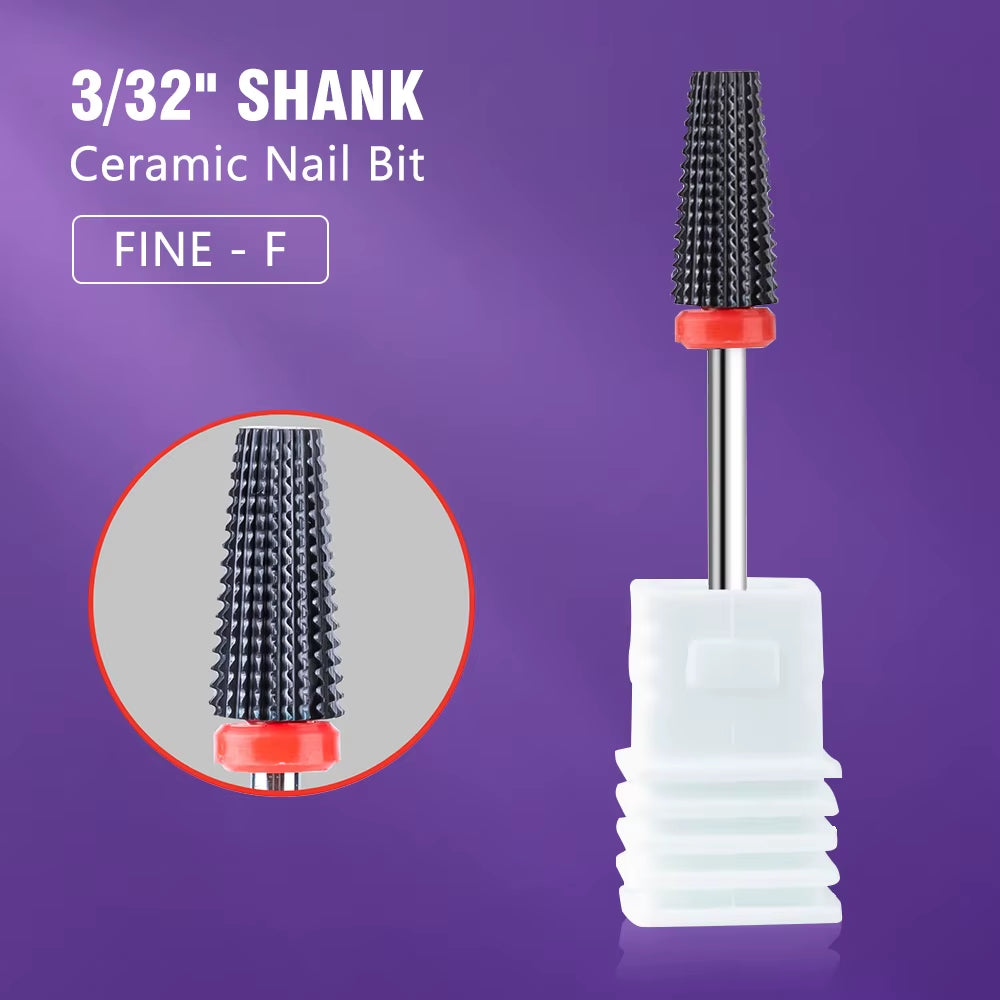Ceramic Nail Drill Bit Milling Cutter for Manicure Pedicure Nail Files Buffer Nail Art Equipment Accessory