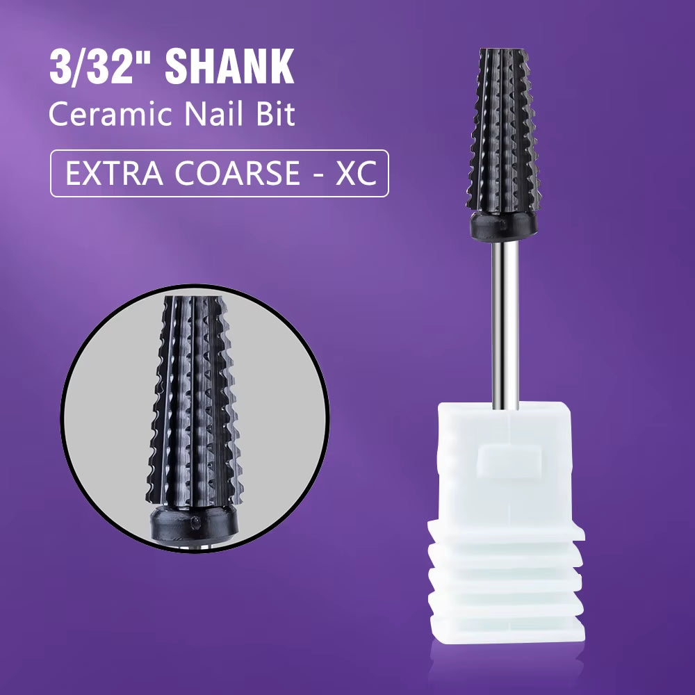 Ceramic Nail Drill Bit Milling Cutter for Manicure Pedicure Nail Files Buffer Nail Art Equipment Accessory