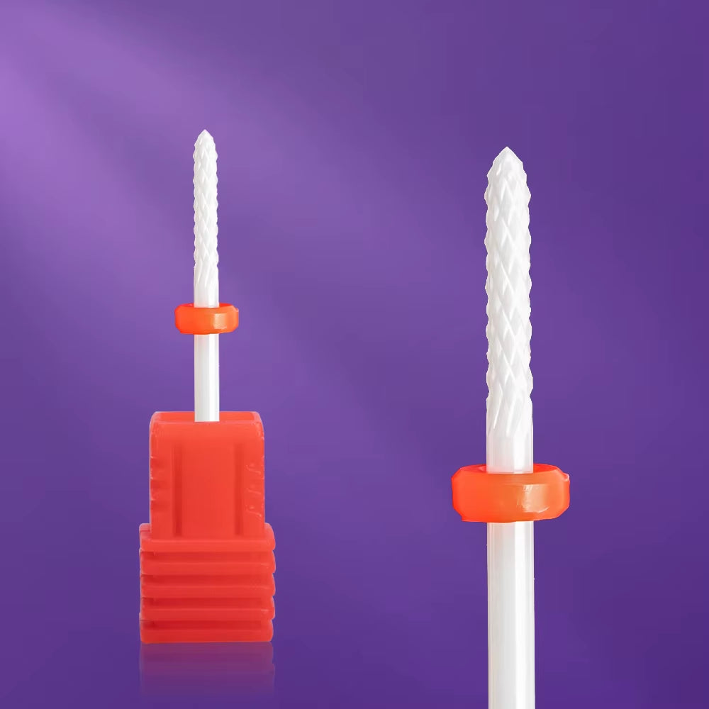 Ceramic Nail Drill Bit Milling Cutter for Manicure Pedicure Nail Files Buffer Nail Art Equipment Accessory