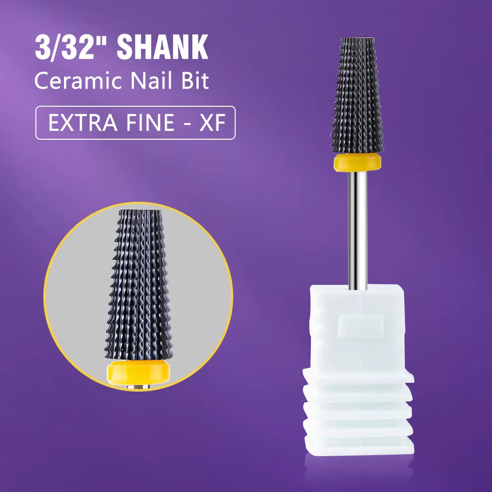 Ceramic Nail Drill Bit Milling Cutter for Manicure Pedicure Nail Files Buffer Nail Art Equipment Accessory