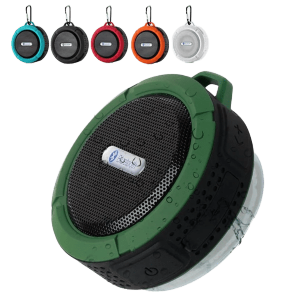 Altoparlante Bluetooth Impermeabile Portatile con Moschettone, Speaker Wireless Vivavoce Antiurto per Doccia, Spiaggia, Esterni (Diversi Colori) - Smart Wave store
