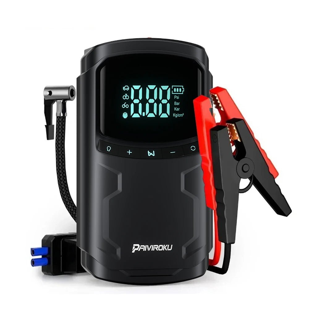 Avviatore di Emergenza per Auto 5000A con Compressore Integrato – Batteria Portatile 150 PSI - Smart Wave store