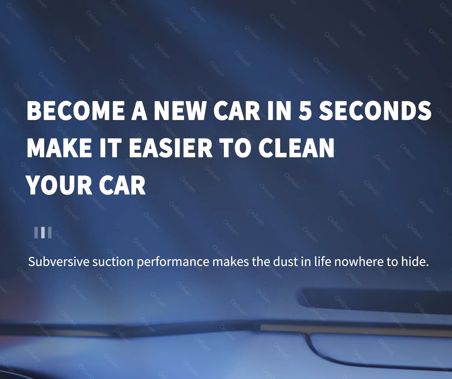 Aspirapolvere Portatile per Auto ad Alta Potenza – Mini Senza Fili per Pulizia Interni Profonda