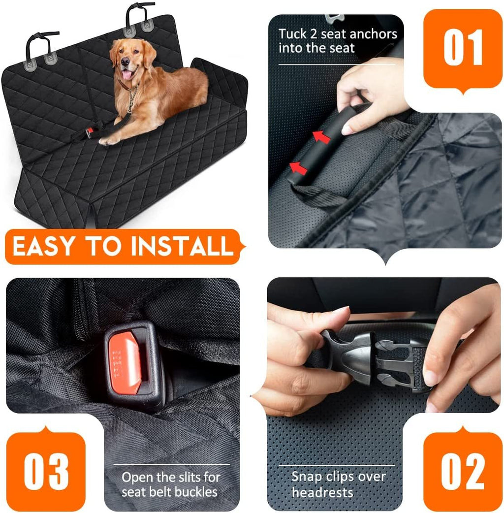Coprisedile Auto per Cani progettato per offrire la massima protezione e praticità. È la soluzione ideale per chi viaggia spesso con il proprio animale domestico e desidera mantenere puliti e integri i sedili posteriori del veicolo. - Smart Wave store