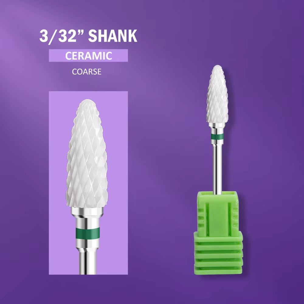 Fresa in Ceramica per Unghie – Punta per Fresa Manicure e Pedicure, Cutter per Smalto Gel, Acrilico e Ricostruzione Unghie - Smart Wave store