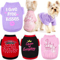 Abbigliamento per Cani Taglia Piccola Femmina – Set 4 T-Shirt per Chihuahua, Yorkie, Teacup e Cuccioli | Abiti Estivi/Autunnali da Principessa - Smart Wave store