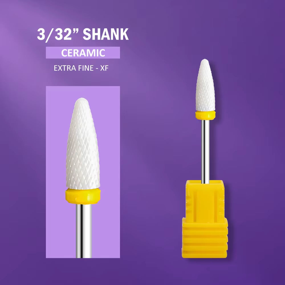 Ceramic Nail Drill Bit Milling Cutter for Manicure Pedicure Nail Files Buffer Nail Art Equipment Accessory
