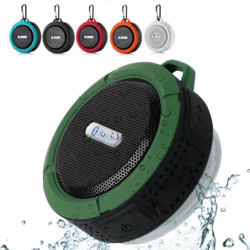 Altoparlante Bluetooth Impermeabile Portatile con Moschettone, Speaker Wireless Vivavoce Antiurto per Doccia, Spiaggia, Esterni (Diversi Colori) - Smart Wave store