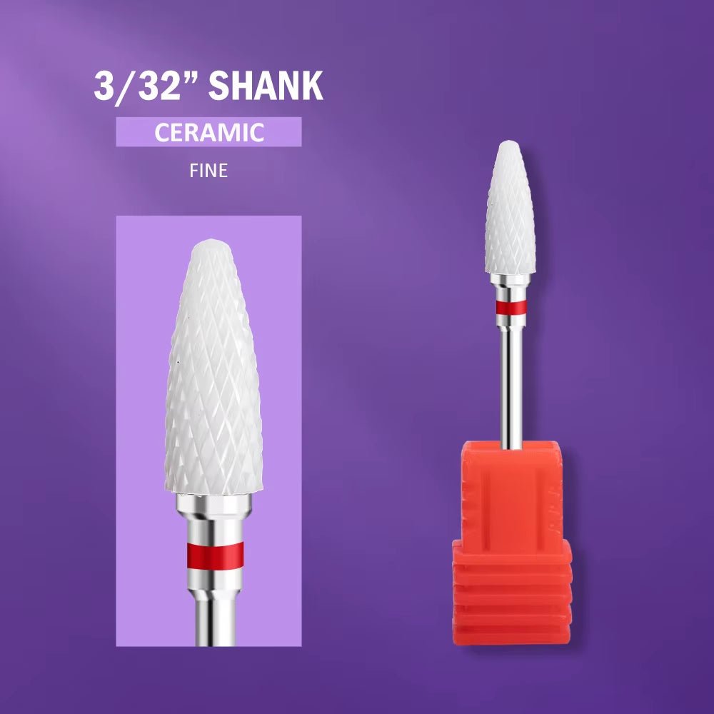Fresa in Ceramica per Unghie – Punta per Fresa Manicure e Pedicure, Cutter per Smalto Gel, Acrilico e Ricostruzione Unghie - Smart Wave store