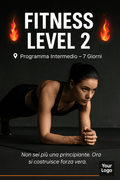 🔥 Fitness Level 2 – Programma Intermedio (7 Giorni) 🔥 pdf - Smart Wave store